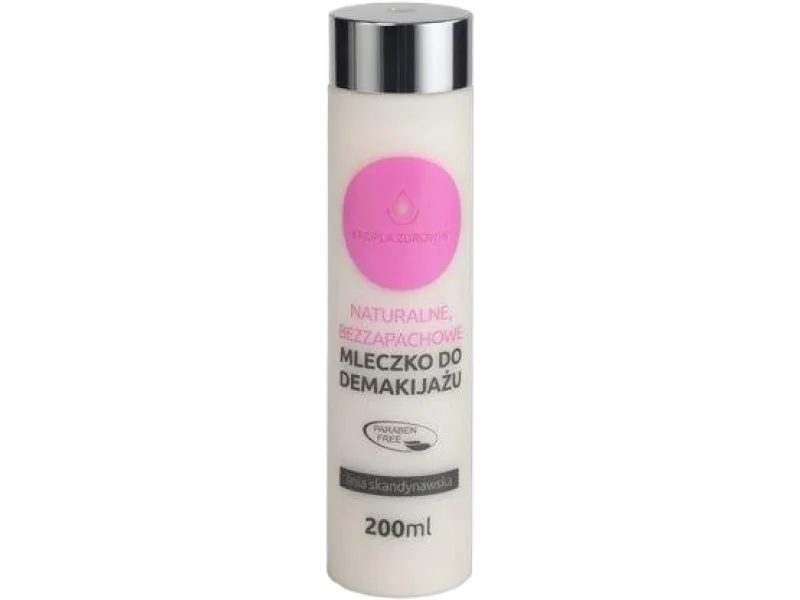 KROPLA ZDROWIA Naturalne bezzapachowe mleczko do demakijażu, 200 ml