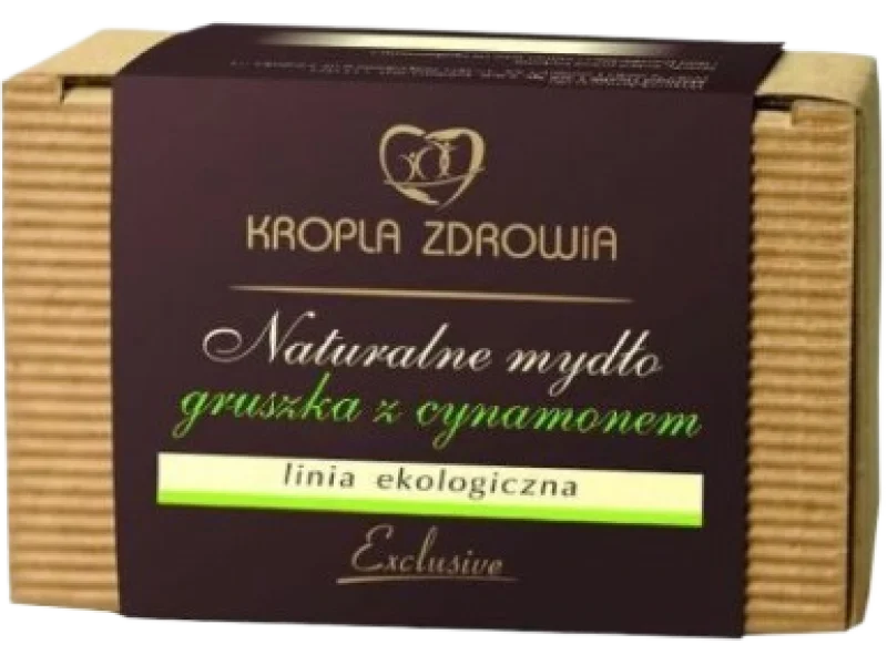 KROPLA ZDROWIA Naturalne mydło gruszka z cynamonem, 130 g