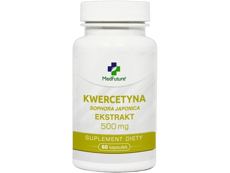 Kwercetyna (Sophora japonica), kapsułki, 475 mg, 60 kaps.