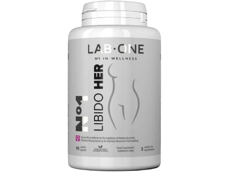 Lab One N°1 Libido Her zdrowie i aktywność seksualna, kapsułki, 90 kaps.