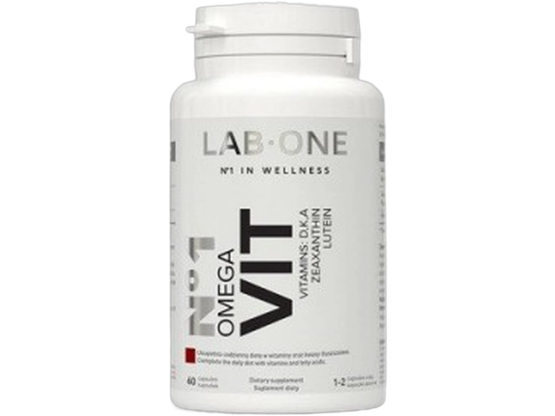 Lab One N°1 Omega Vit omega 3 + witaminy D K A, kapsułki, 60 kaps.