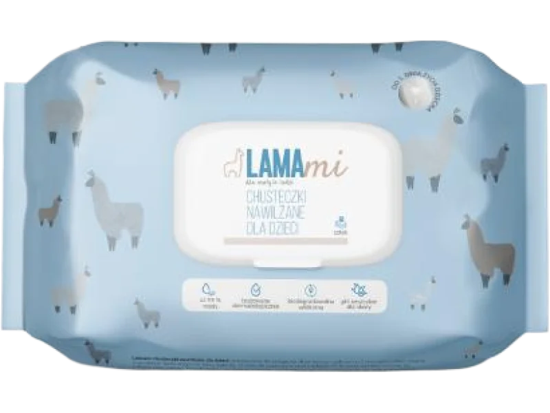LAMAmi Chusteczki nawilżane dla dzieci, 60 szt.
