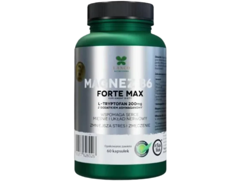 LANCO NUTRITIONS Magnez B6 Forte Max, kapsułki, 60 kaps.