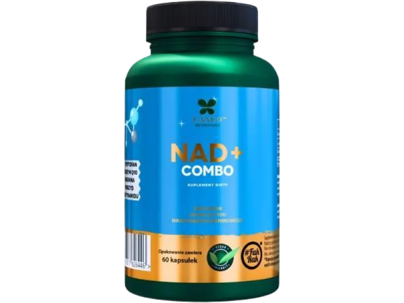 Lanco Nutritions NAD+ COMBO na wsparcie witalności i energii, kapsułki, 60 kaps.