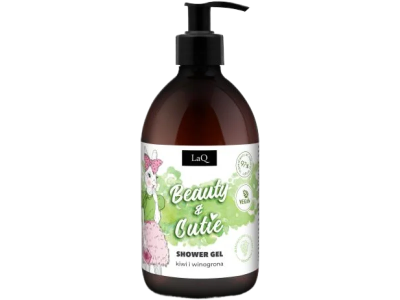 LaQ Beauty & Cutie żel pod prysznic orzeźwiający kiwi i winogrona, 500 ml