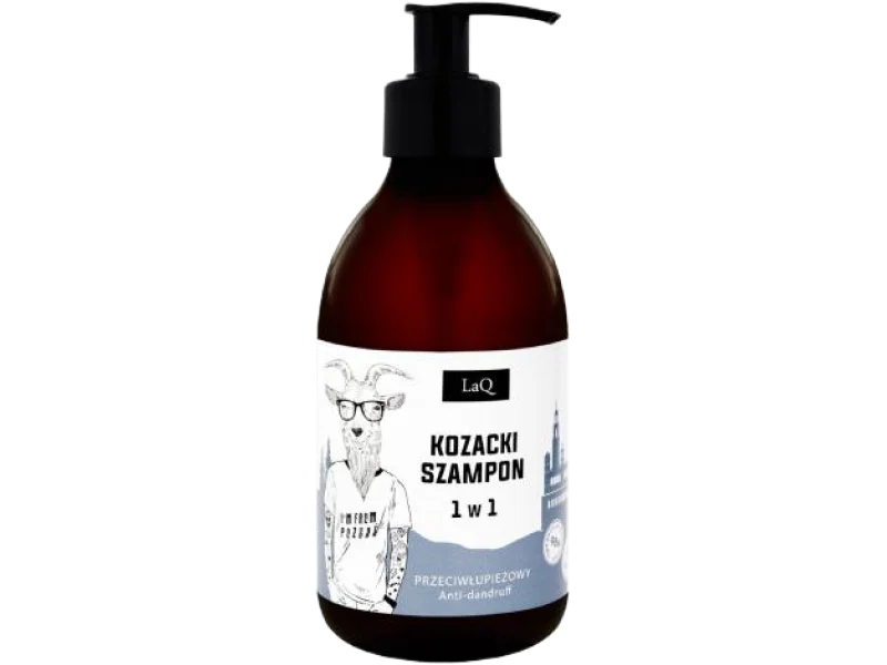LaQ Kozioł Szampon przeciwłupieżowy dla mężczyzn 1w1, 300 ml