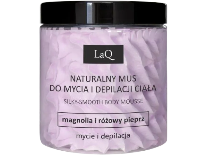 LaQ Magnolia i Różowy Pieprz Mus do mycia i depilacji ciała, pianka, 100 g