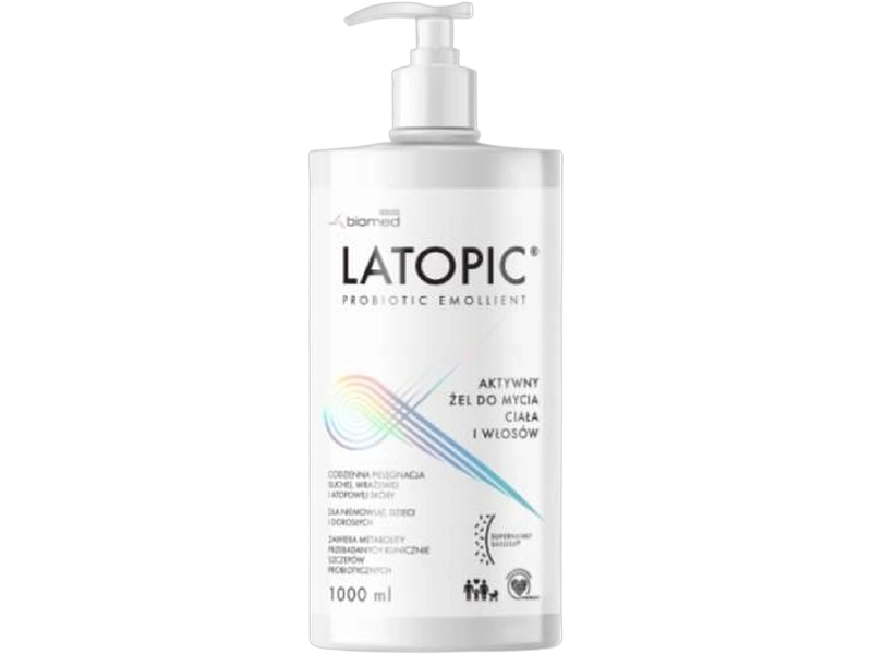 Latopic żel do mycia ciała i włosów, 1000 ml