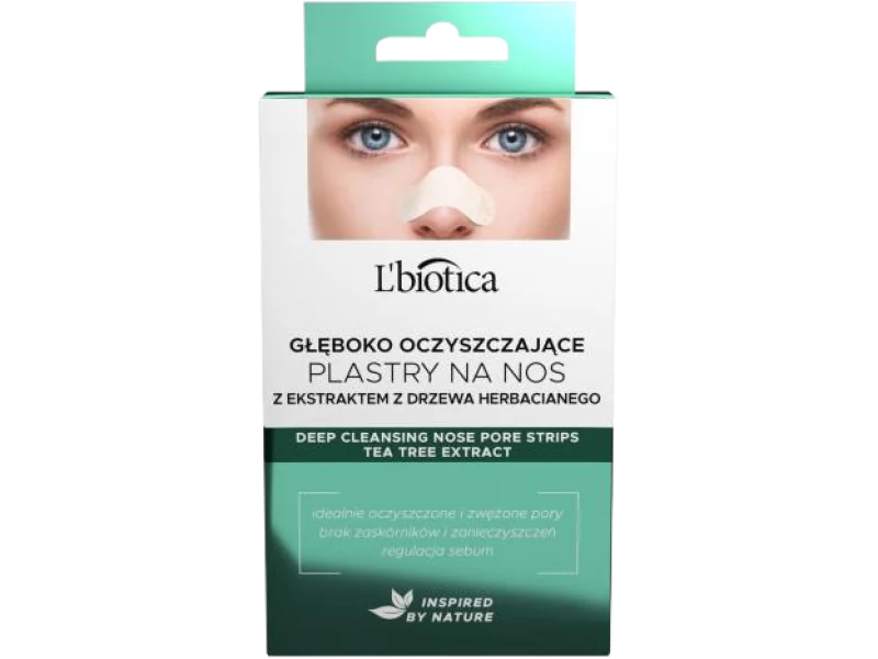 L’BIOTICA Głęboko oczyszczające plastry na nos, plaster, 3 szt.