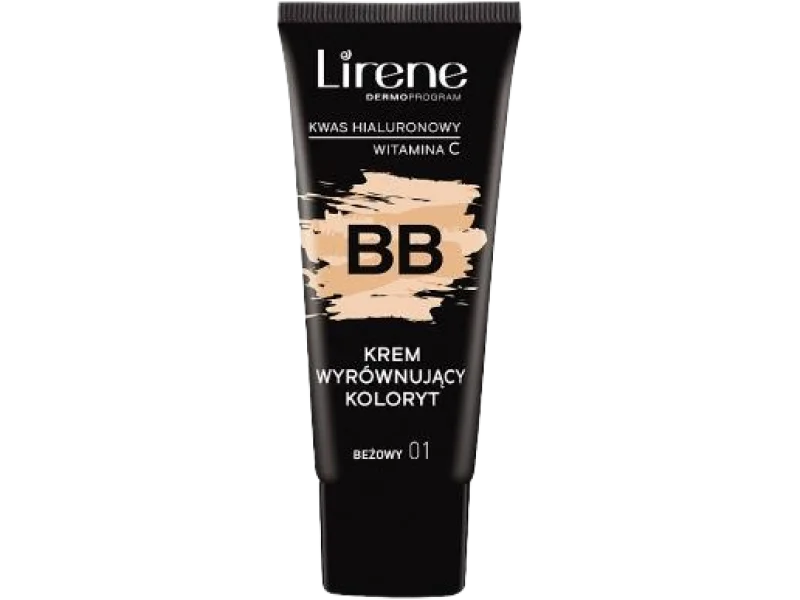 Lirene BB krem wyrównujący koloryt beżowy 01, 30 ml
