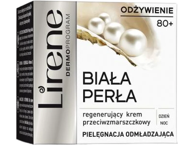 Lirene Biała Perła regenerujący przeciwzmarszczkowy 80+, krem, 50 ml