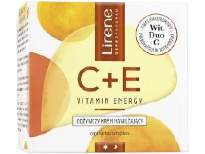 Lirene C+E Vitamin Energy krem odżywczy, głęboko nawilżający, 50 ml