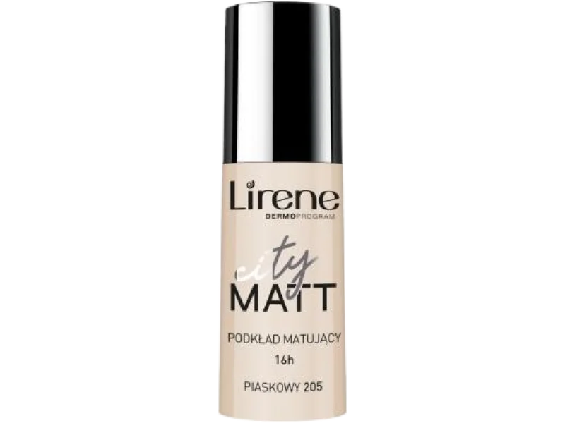 LIRENE CITY MATT Fluid matujący 205 piaskowy, 30 ml
