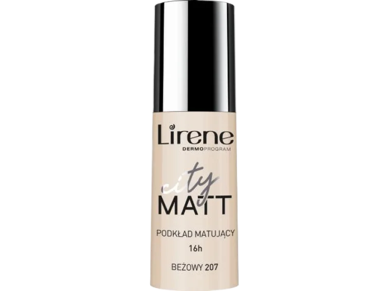 LIRENE CITY MATT matujący 207 beżowy, podkład, 30 ml