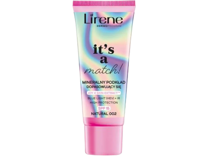 Lirene It’s a match! mineralny podkład dopasowujący się SPF 15 natural 002, 30 ml