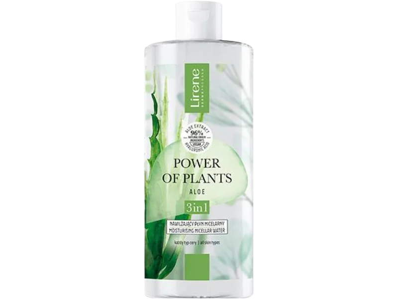 Lirene Power of Plants Aloes nawilżający płyn micelarny 3w1, 400 ml