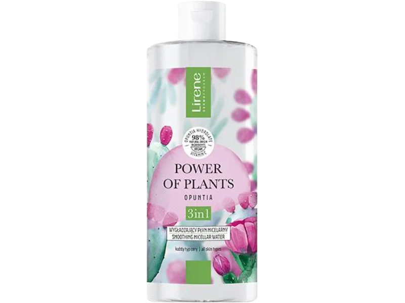 Lirene Power of Plants Opuncja wygładzający płyn micelarny 3w1, 400 ml