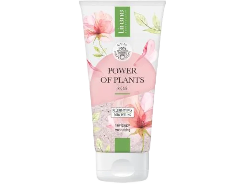 LIRENE Power of Plants Rose Peeling myjący nawilżający, 175 ml
