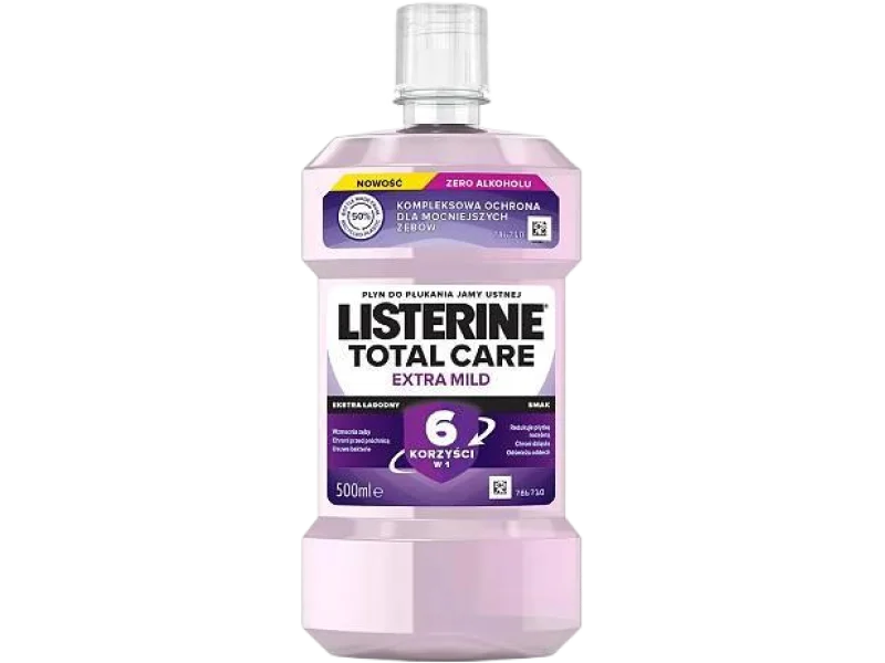 Listerine Total Care Extra Mild, płyn do jamy ustnej, 500 ml