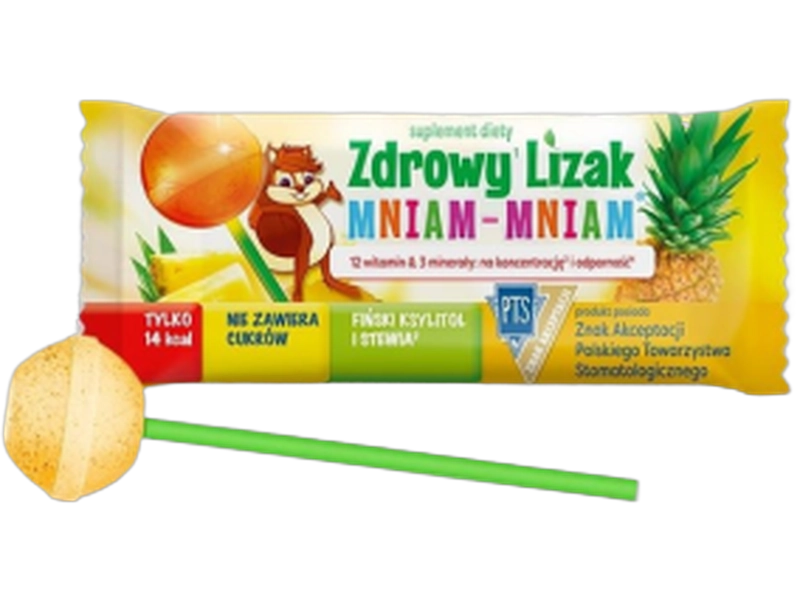 Lizak Mniam-mniam na koncentrację i odporność, 1 szt.