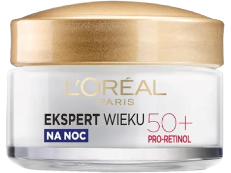 L’OREAL Age Specialist Ekspert Wieku Przeciwzmarszczkowy krem ujędrniający na noc 50+, 50 ml