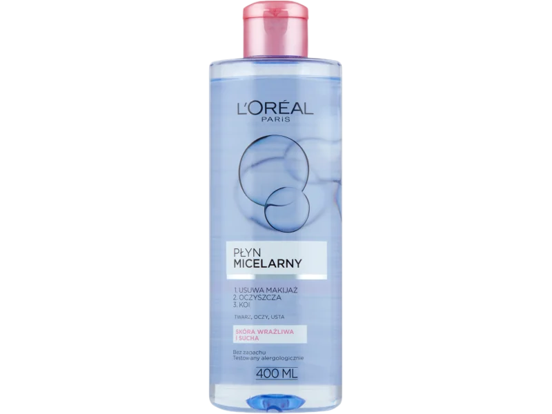 L’Oreal Skin Expert micelarny do skóry wrażliwej i suchej, płyn, 400 ml