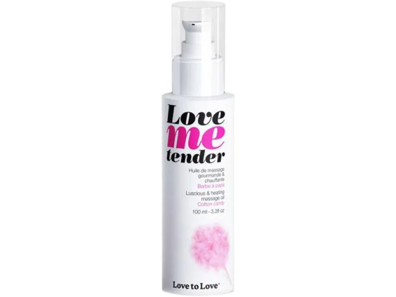 Love To Love Olejek do masażu Love Me Tender o zapachu waty cukrowej, 100 ml