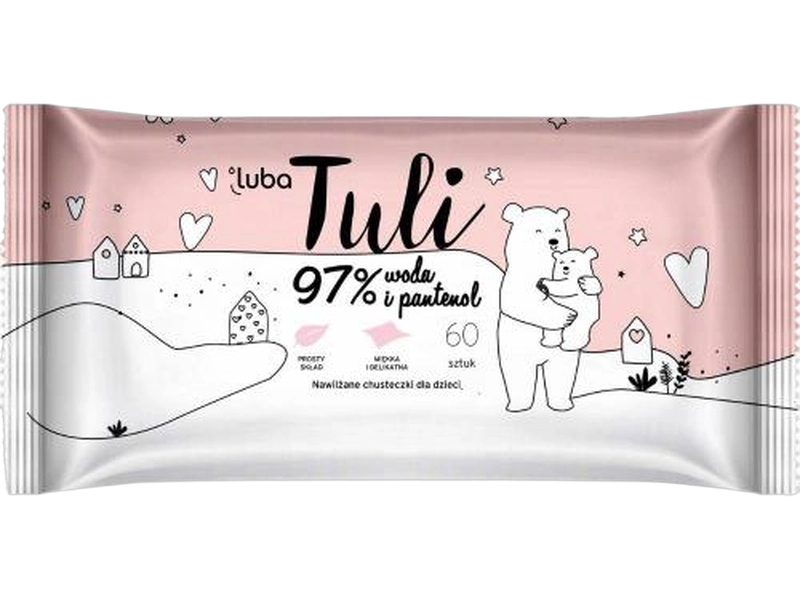 Luba Tuli chusteczki nawilżane dla dzieci z pantenolem, 60 szt.