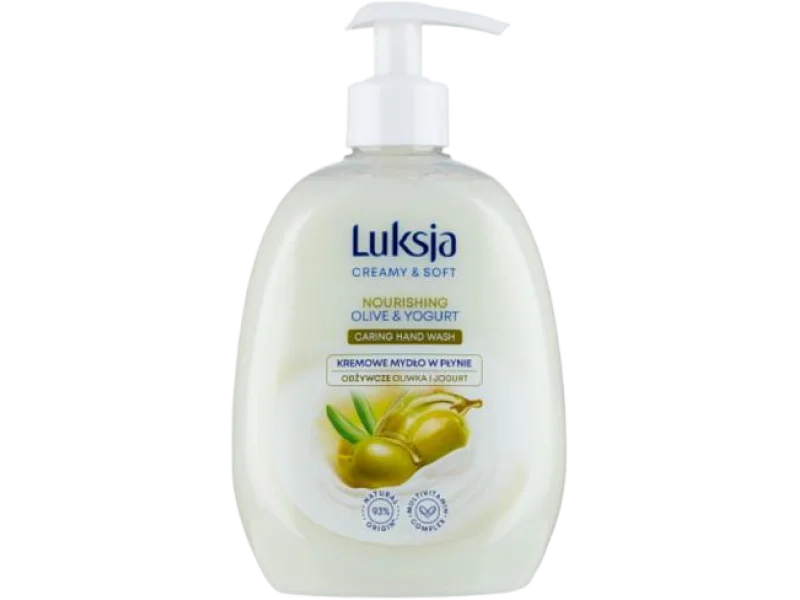 LUKSJA Creamy & Soft Kremowe mydło w płynie Oliwka i Jogurt, 500 ml
