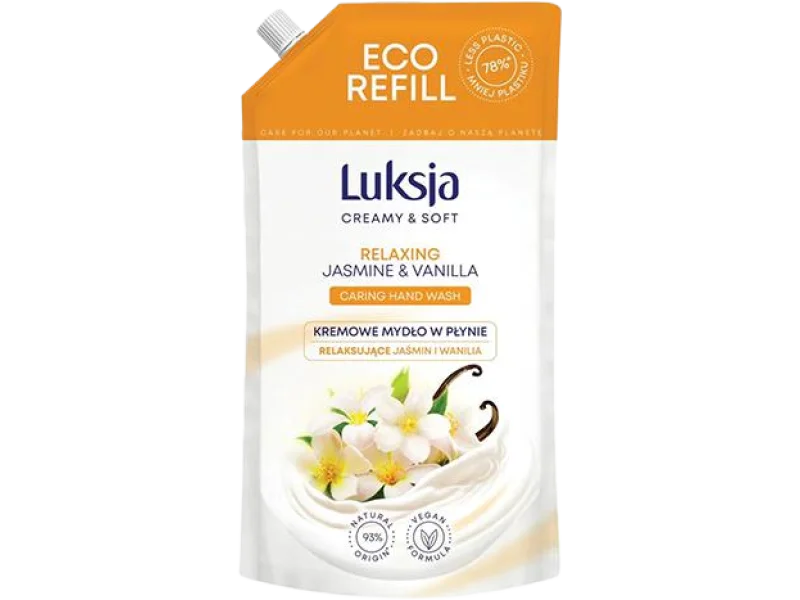 Luksja Relaxing jasmine & vanilla, płyn na skórę, 400 ml