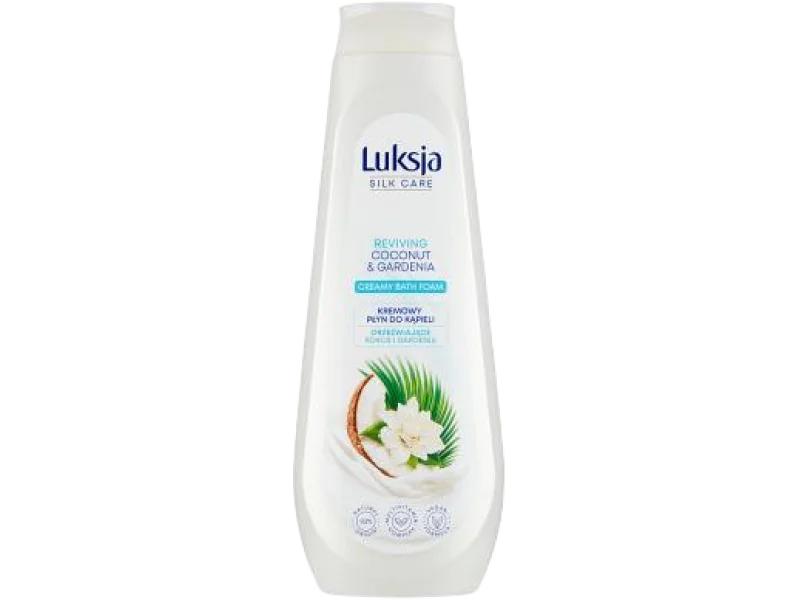 Luksja Silk Care kremowy płyn do kąpieli kokos i gardenia, 900 ml