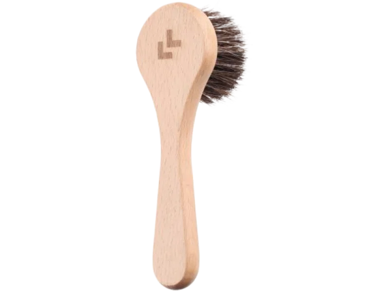 LULLALOVE profesjonalna szczotka do twarzy i szyi z włosia końskiego, szczoteczka, 1 szt.