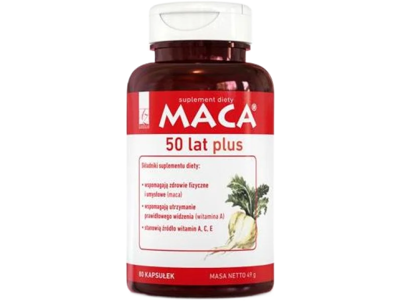 Maca 50 lat Plus, kapsułki, 80 kaps.