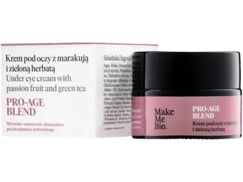 Make Me Bio Pro-Age Blend krem pod oczy z marakują i zieloną herbatą, 15 ml