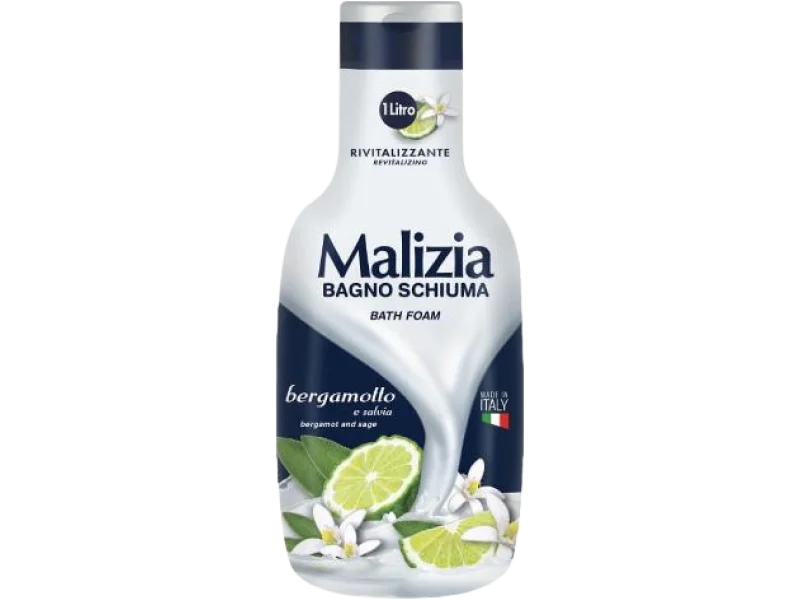 Malizia Płyn do kąpieli Bergamotka i Szałwia, 1000 ml