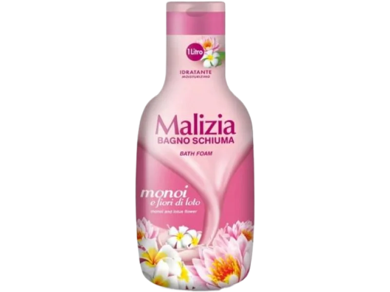 Malizia Płyn do kąpieli Monoi i Kwiat Lotosu, 1000 ml