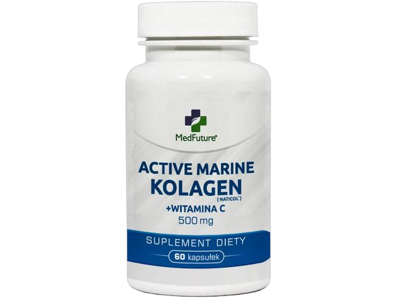 Medfuture Active marine kolagen + witamina C, kapsułki, 60 kaps.