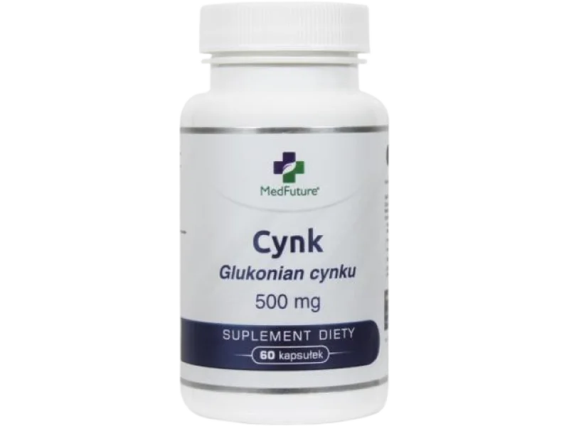 MedFuture Cynk Glukonian Cynku, kapsułki, 57,6 mg, 60 kaps.