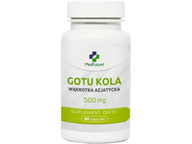 MedFuture Gotu Kola Wąkrotka Azjatycka, kapsułki, 500 mg, 60 kaps.