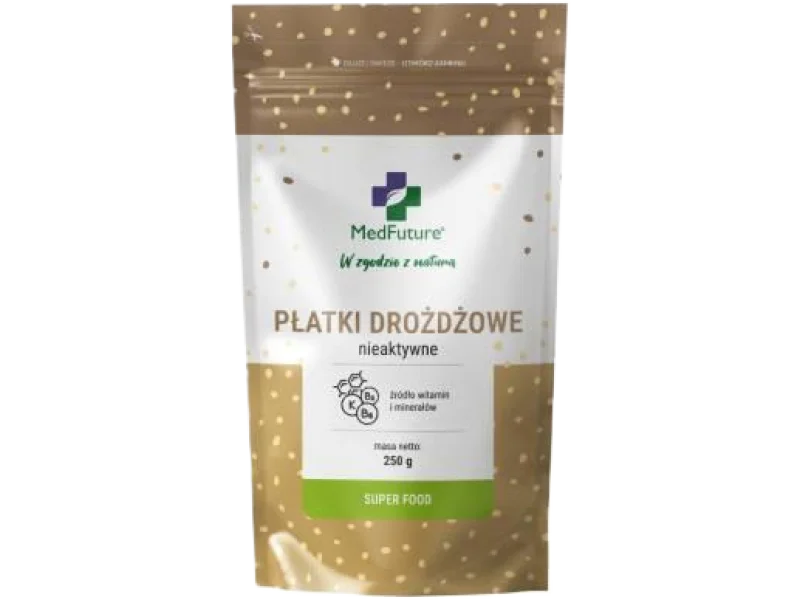 MedFuture Super Food Płatki drożdżowe nieaktywne, 250 g