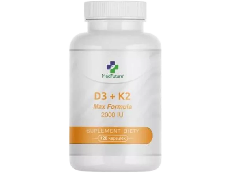 MedFuture Witamina D3 + K2 Max Formuła, kapsułki miękkie, 120 szt.