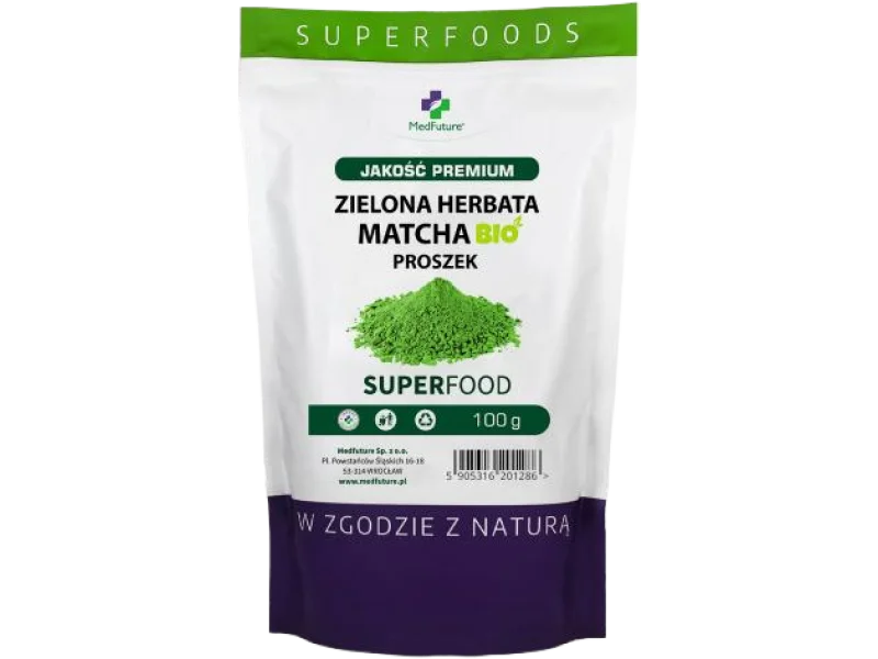 MedFuture Zielona Herbata Matcha Bio, proszek, 100 g