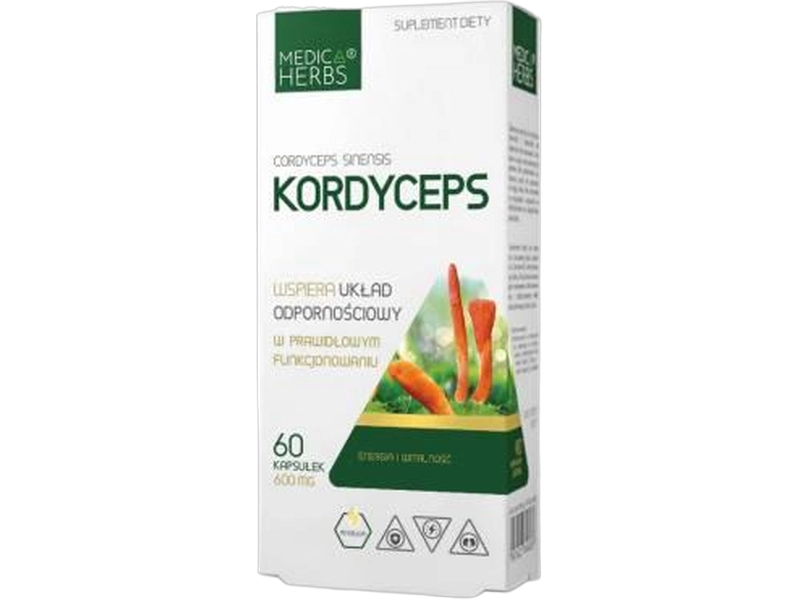 Medica Herbs Kordyceps, kapsułki, 600 mg, 60 kaps.