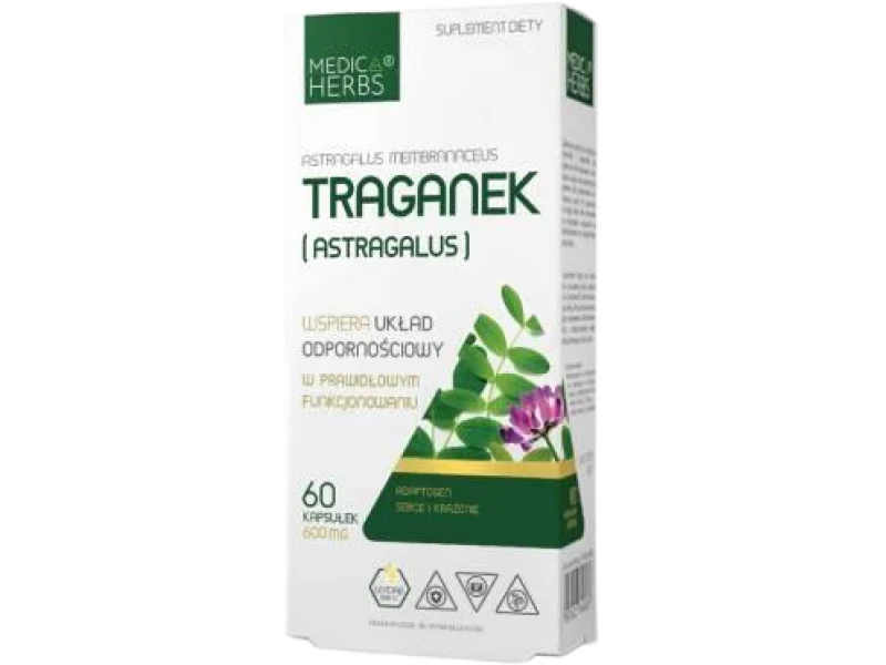 Medica Herbs Traganek (Astragalus), kapsułki, 60 kaps.