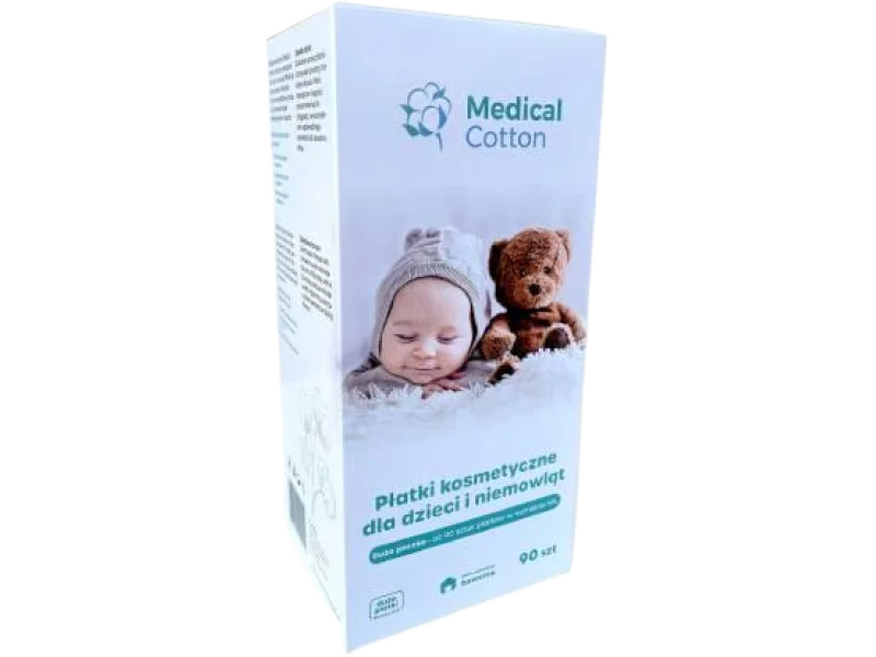 Medical Cotton płatki kosmetyczne dla dzieci i niemowląt, 90 szt.