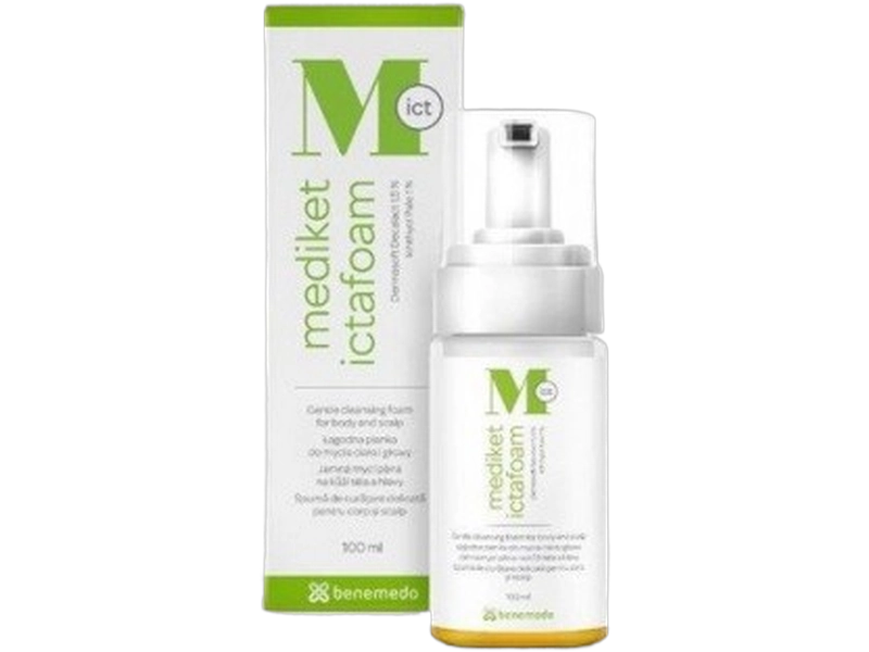 Mediket Ictafoam pianka do mycia ciała skóry głowy i twarzy, 100 ml