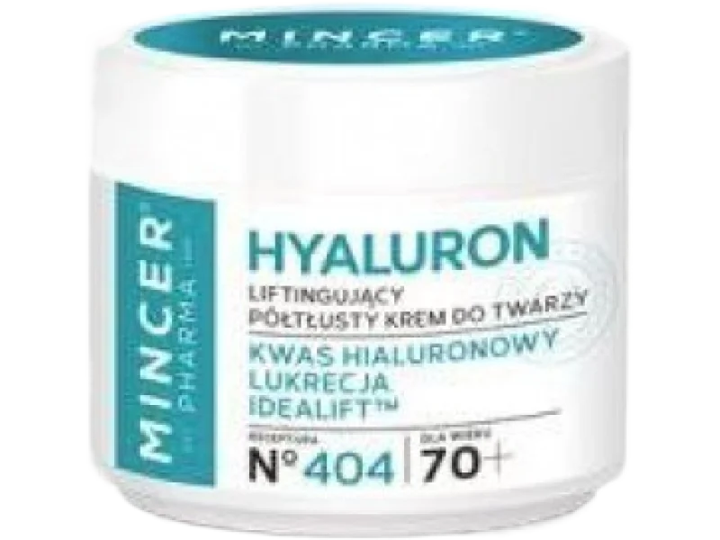 Mincer Hyaluron 404 Liftingujący krem do twarzy 70+, 50 ml