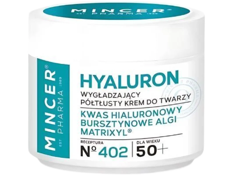 MINCER HYALURON Krem wygładzający do twarzy, 50 ml
