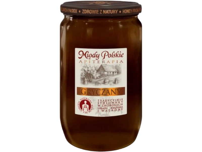 Miody Polskie miód nektarowy gryczany, 950 g
