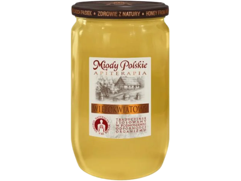 Miody Polskie miód nektarowy wielokwiatowy, 950 g